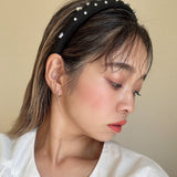 Slender Headband Black Silver 