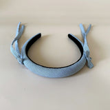 Slender Headband White Black Stripe