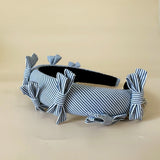 OG Headband Blue Black Stripe
