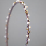 Grey Pearl Headband