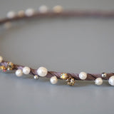 Grey Pearl Headband