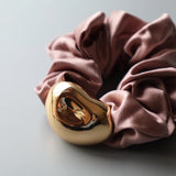 Gold Beans Purple Mini Scrunchie
