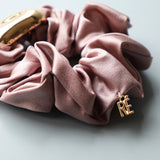 Gold Beans Purple Mini Scrunchie