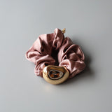 Gold Beans Purple Mini Scrunchie