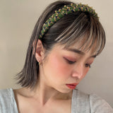 Slender Headband Green Gold