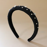 Slender Headband Black Silver 