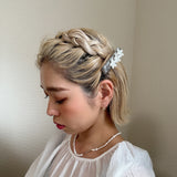 Barrette Grey Flower