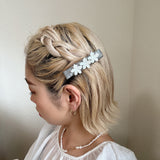 Barrette Grey Flower