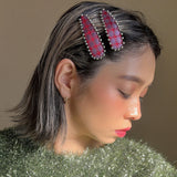 [Sanki] Hair Pin Purple Red 