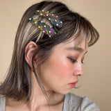 Hair Pin Purple Navy