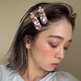 Hair Pin Red Grey