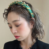 OG Headband Green Gold 