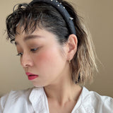 Slender Headband Denim Silver