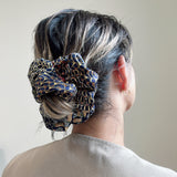 Navy Mix Scrunchie