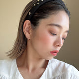 Slender Headband Black Gold