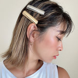 Gold Metal Square Barrette