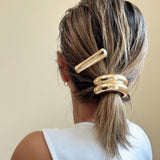 Double Gold Metal Ring Pony