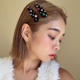 Hair Pin Black Rainbow