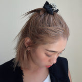 Black Silver Ribbon Pony