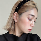 Slender Headband Velor Black