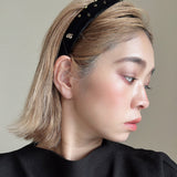 Slender Headband Velor Black