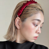 Gather Headband Velor Red