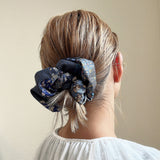 Patchwork Scrunchie Blue