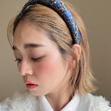 Slender Headband Blue Gold