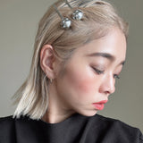 Metal Silver Ball Hair Pin