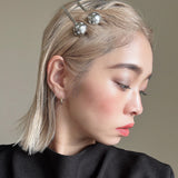 Metal Silver Ball Hair Pin