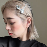 Metal Silver Heart Hair Pin