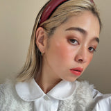 OG Headband Eco Red Leather No Studs