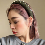 OG Headband Green Knit Pearl