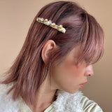 Straight Hair Clip Lt. Yellow Gold