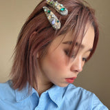 Hair Pin Lt. Yellow Paisley