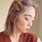 Hair Pin Green Brown