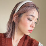 Slender Headband Square Beige No Studs