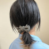 Riboon Mini Scrunchie Grey Silver