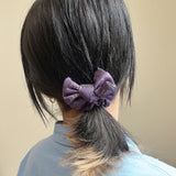 Ribbon Mini Scrunchie Purple