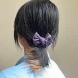 Ribbon Mini Scrunchie Purple