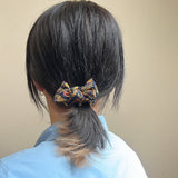 Riboon Mini Scrunchie Navy Gold