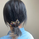 Riboon Mini Scrunchie Navy Gold