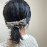 Riboon Herringbone Mini Scrunchie Brown