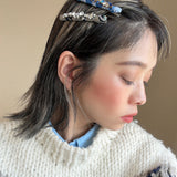 Straight Hair Clip Silver