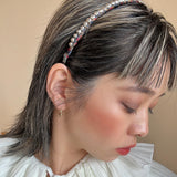 Narrow Headband Metal Silver