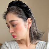 OG Headband Velor and Silk Braid