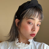 Turban Headband Silk Black