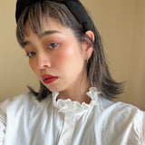 Turban Headband Silk Black