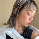 Narrow Headband Beige Silver