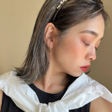Narrow Headband Dark Black Gold